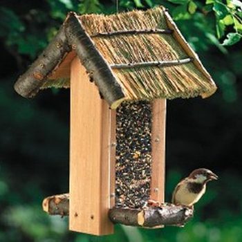 Cozy Cabin Bird Feeder