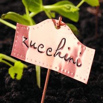 DIY Copper Plant Markers