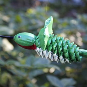 Pinecone Hummingbird Craft Project