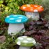 DIY Painted Garden Â­Mushrooms Project