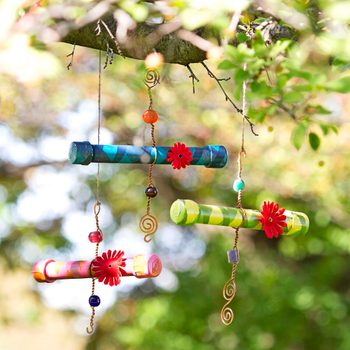 PVC pipe hummingbird feeder